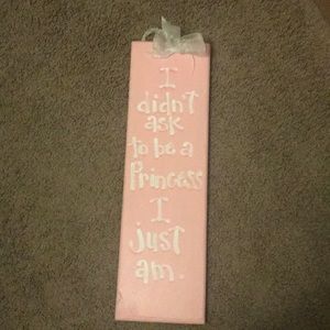 Girls room princess sign